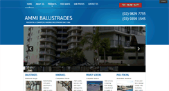 Desktop Screenshot of ammibalustrades.com.au